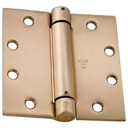 Best Hinges 4-1/2in x 4-1/2in Spring Hinge # 420940 Bright Brass Finish 2060R4123